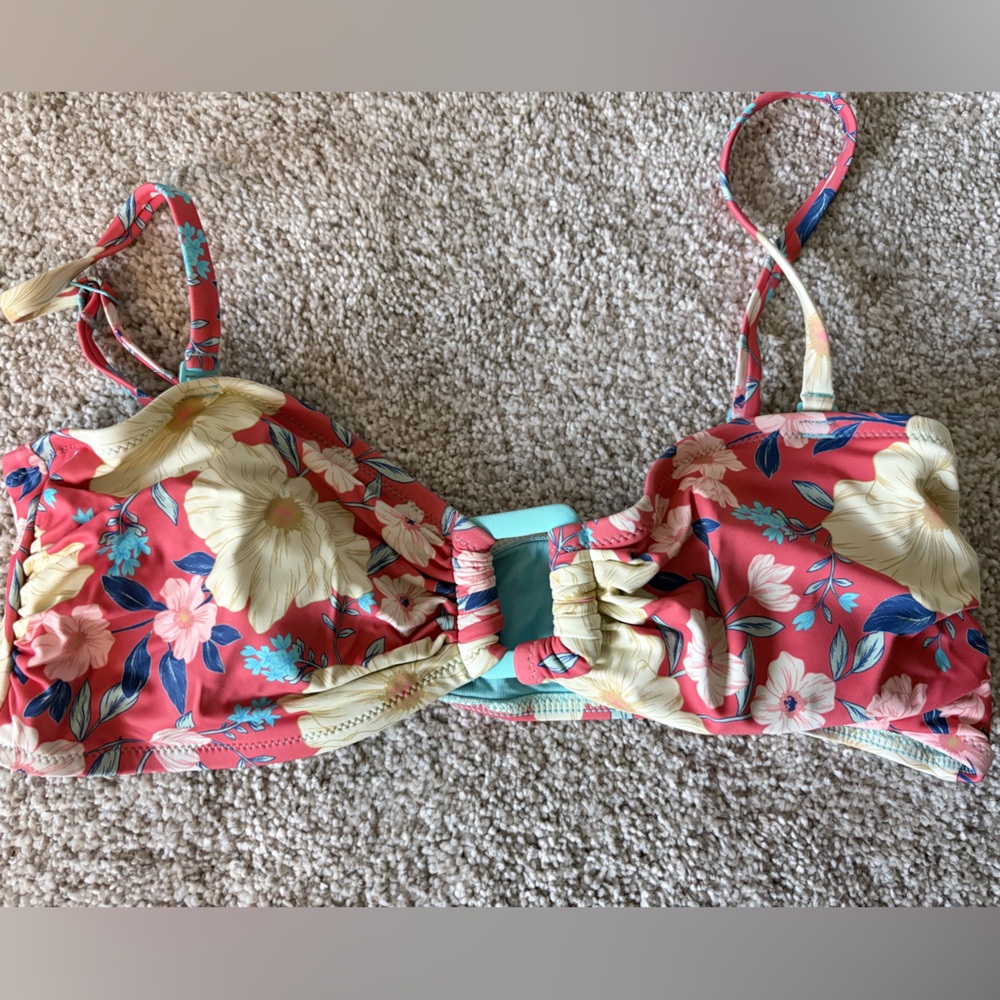 aerie Light Aqua Swim Top